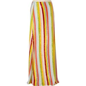 J. Crew Collection Striped Sequin Maxi Skirt